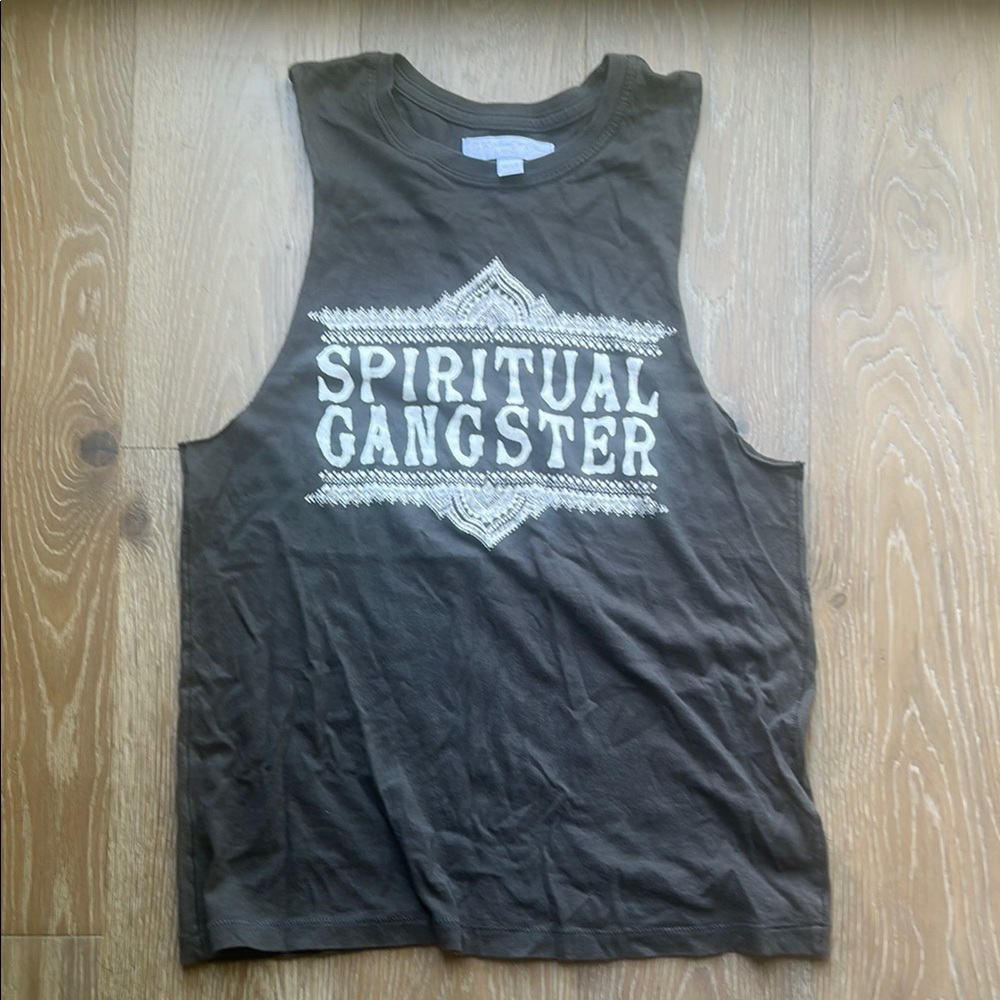 Spiritual Gangster Muscle Tank Dark Gray